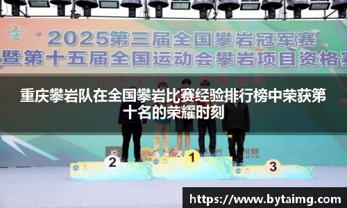 重庆攀岩队在全国攀岩比赛经验排行榜中荣获第十名的荣耀时刻